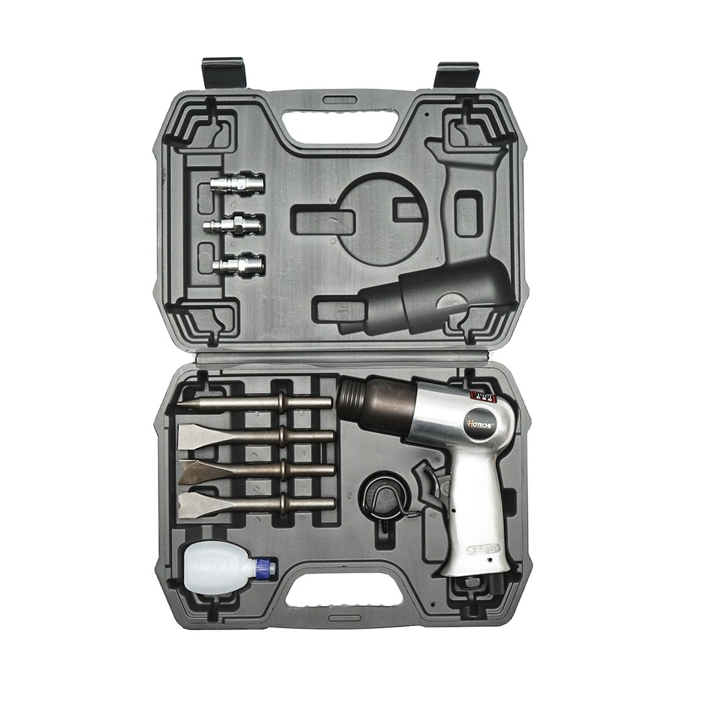 Ciocan pneumatic de impact 6.3 Bar cu 3 tipuri de cuple rapide si 4 dalti Hoteche