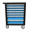 Dulap carucior pentru scule metalic cu 7 sertare echipat cu 496 piese