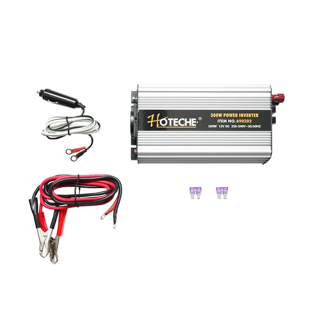 Invertor tensiune electrica 12V-220V/500W cu port USB 5V/1000mA Hoteche