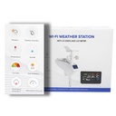 Statie meteo profesionala WIFI cu indice UV si luxmetru, distanta transmitere in camp deschis 100m