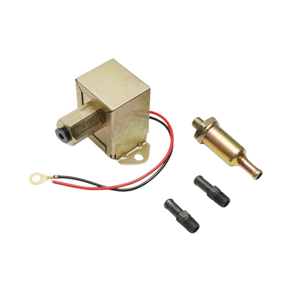 Pompa alimentare electrica universala cu filtru incorporat, 12V, L=135mm, fi 8mm pentru motorina/benzina OEM YK-2049