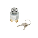 Contact pornire universal cu cheie, 12V, 5 pini, fi 35mm, filet de prindere fi 18mm