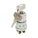 Contact pornire universal cu cheie 12V, 4 pini, 34mm, filet prindere 23.5mm