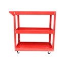 Carucior scule metalic pe roti cu 3 rafturi 730x720x360mm