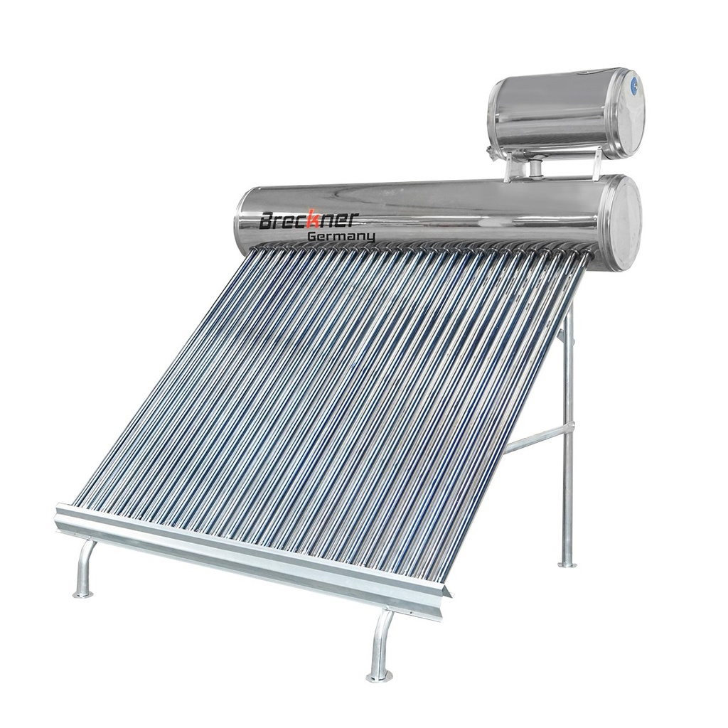 Panou solar nepresurizat inox cu 30 tuburi pentru apa calda, boiler 210L, 2020x2200x1820mm