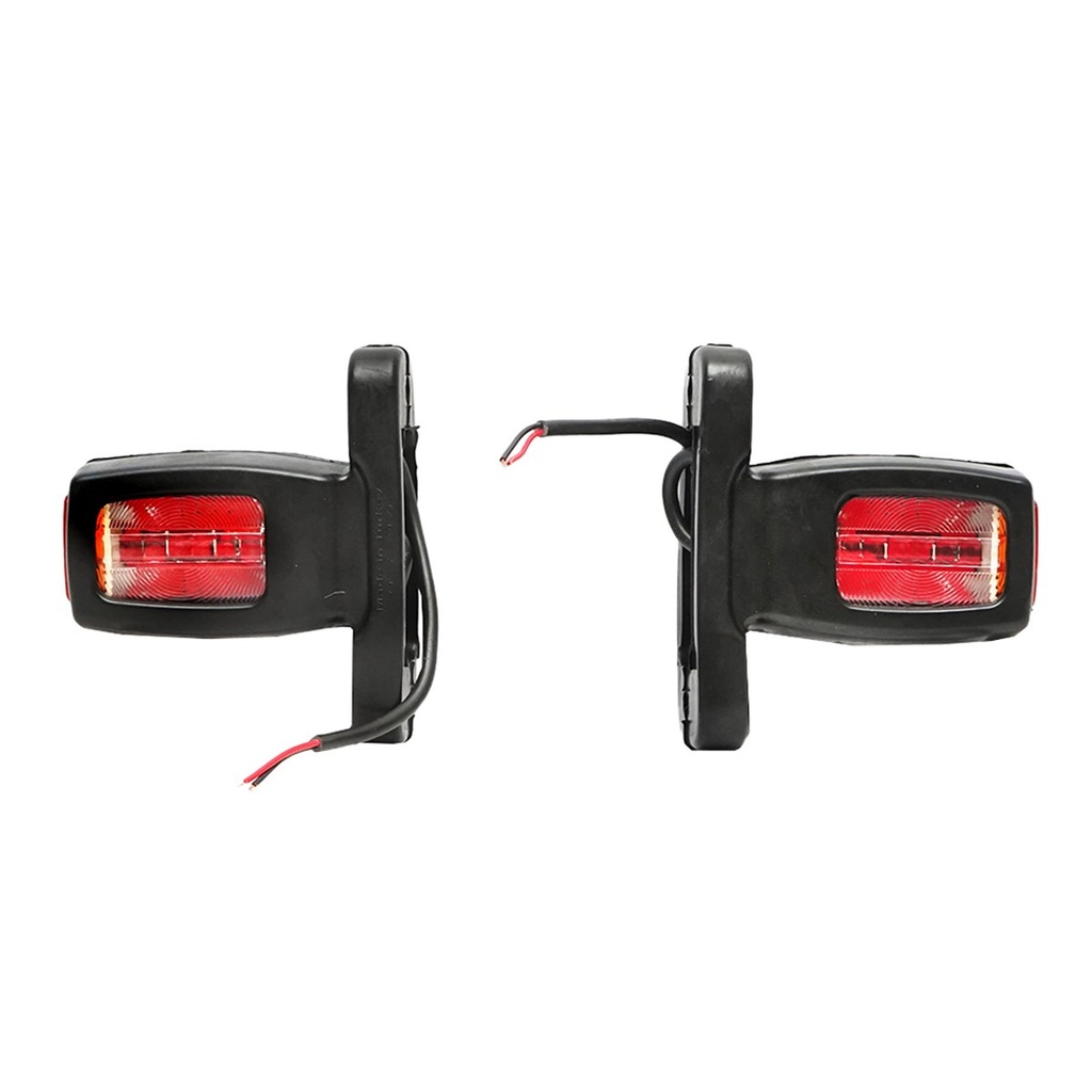 Lampa laterala de gabarit cu LED 12/24V, rosu-alb-galben
