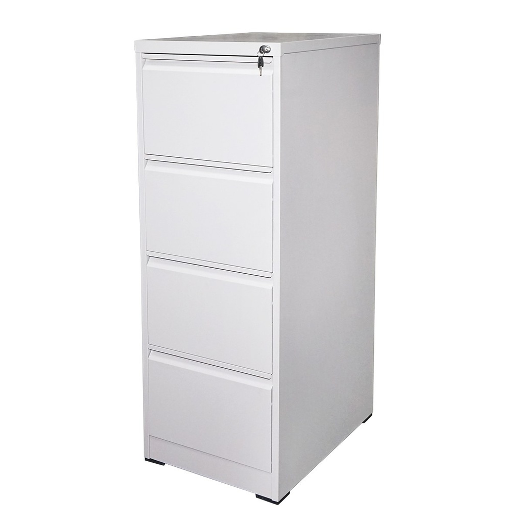 Dulap metalic fiset 1340x460x620mm cu 4 sertare securizate, gri