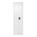 Dulap metalic fiset 1700x500x400mm cu 2 usi securizate, pentru produse curatenie, gri
