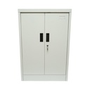 Dulap metalic fiset 600x400x900mm cu 2 usi securizate, 1 polita, gri