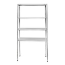 Raft metalic cu 4 polite, 147x75x30cm, 45kg/polita, montaj cu suruburi, galvanizat