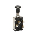 Intrerupator scurt on-off 12V/5A pull switch cu piulita prindere metalica