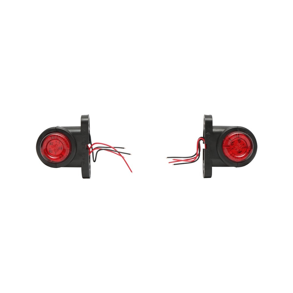Lampi laterale de gabarit cu LED 12-24V, rosu-alb FR0102