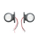 Lampi laterale de gabarit cu LED 12/24V, rosu-alb