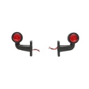 Set lampi laterale de gabarit cu LED 12/24V, rosu-alb FR0103