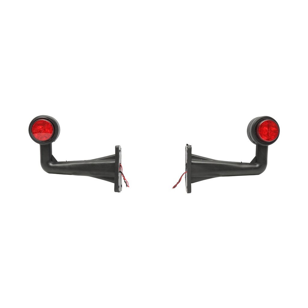 Lampi laterale de gabarit cu LED 12/24V, rosu-alb