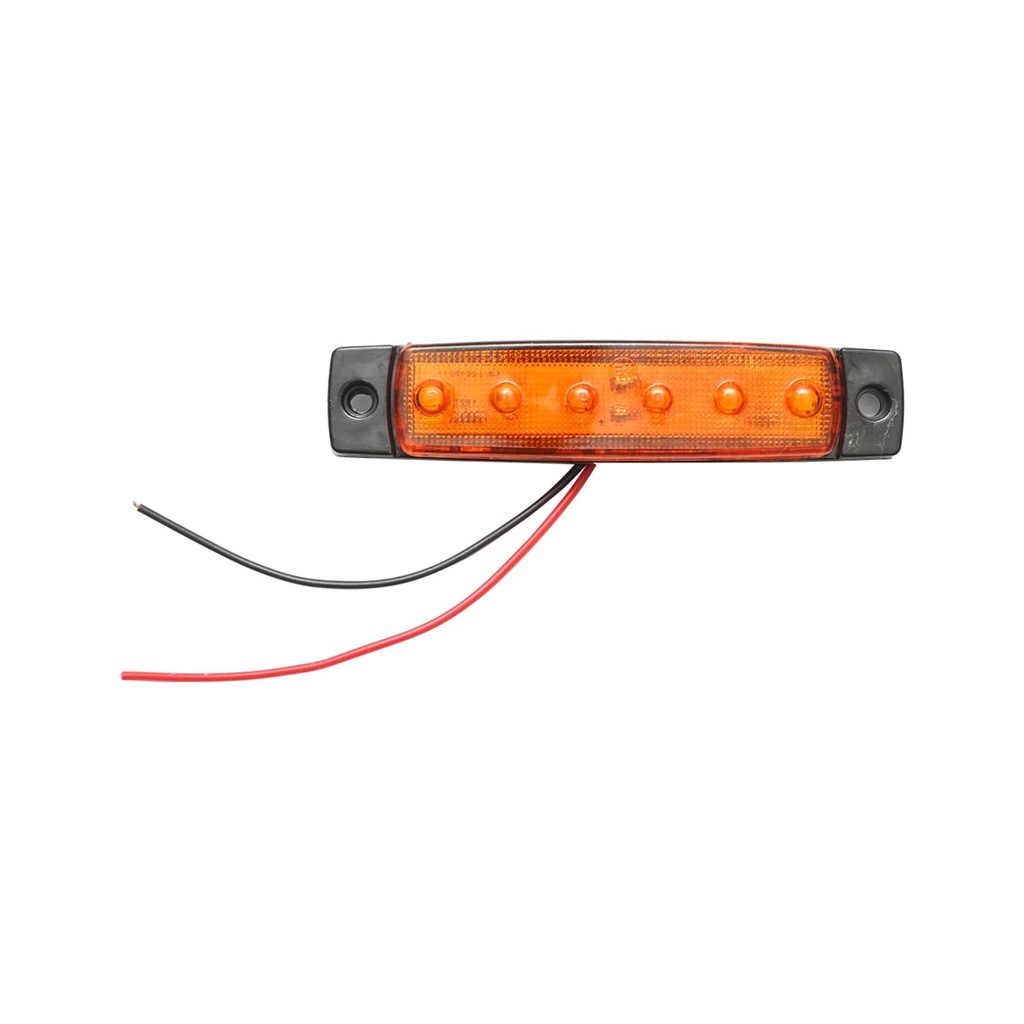 Lampa laterala de gabarit LED galbena 12-24V 6 LED-uri FR0172