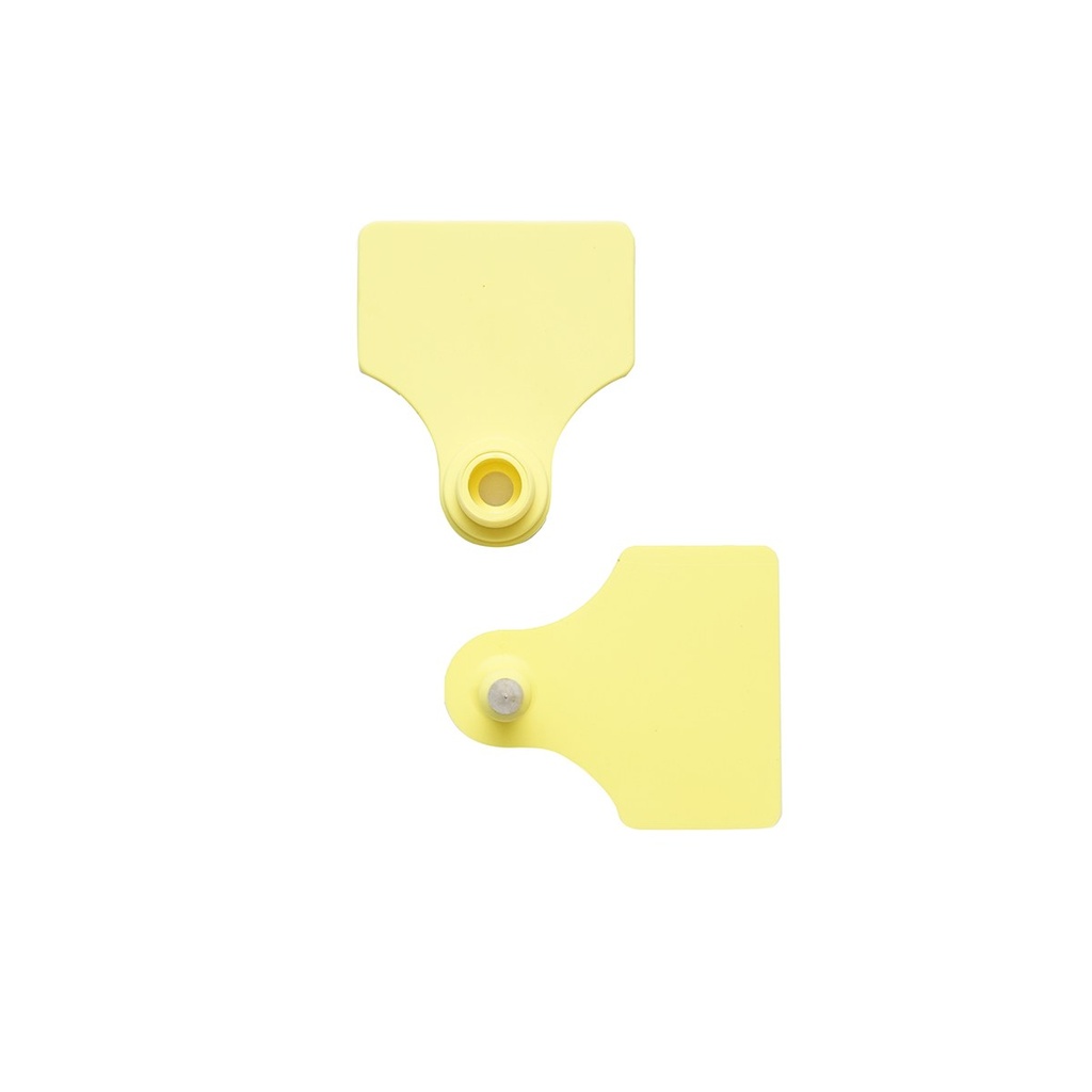 Set crotalii 50 buc. neinscriptionate galbene 31x43mm pentru oi
