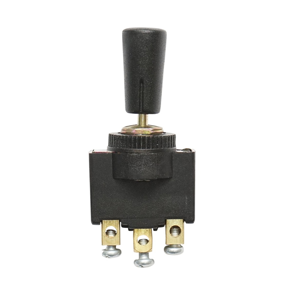 Comutator 3 pozitii cu maneta si prindere metalica 12-24V DC/10A, 125-250V AC/2A