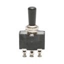 Comutator 3 pozitii 12-24V DC/10A, 125-250V AC/2A, maneta plastic, prindere metalica