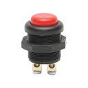 Buton pornire din plastic cu revenire, rosu 12-24V DC/10A, 125-250V AC/2A