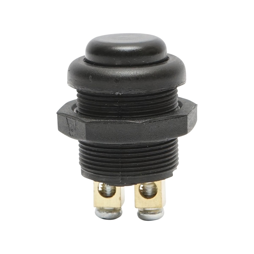 Buton pornire din plastic cu revenire, negru