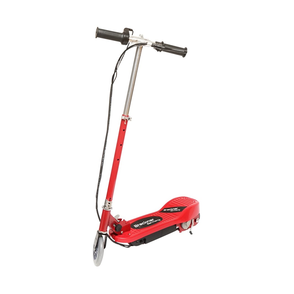 Trotineta electrica rosie 120W 24V 4.5Ah pentru copii, greutate maxima 65Kg, viteza maxima 12km/h