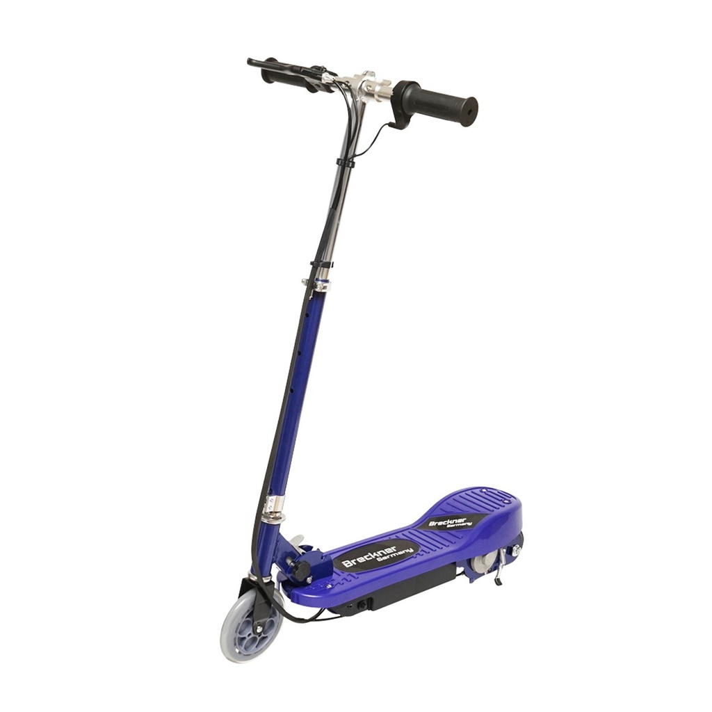 Trotineta electrica albastra 120W 24V 4.5Ah pentru copii, greutate maxima 65Kg, viteza maxima 12km/h