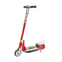 Trotineta electrica rosie 140W 24V 4.5Ah pentru copii, greutate maxima 75Kg, viteza maxima 13km/h