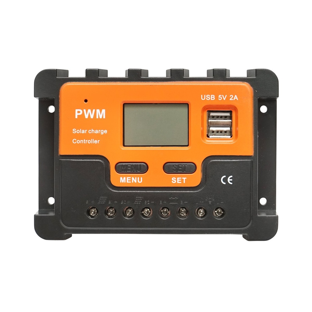 Regulator tensiune pentru panou solar 10A 12V/24V 2X port USB 5V/2A