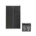Panou solar 30W 560x350x135mm cu baterie 12V/17Ah, regulator 12-24V/10Ah si 2x port USB