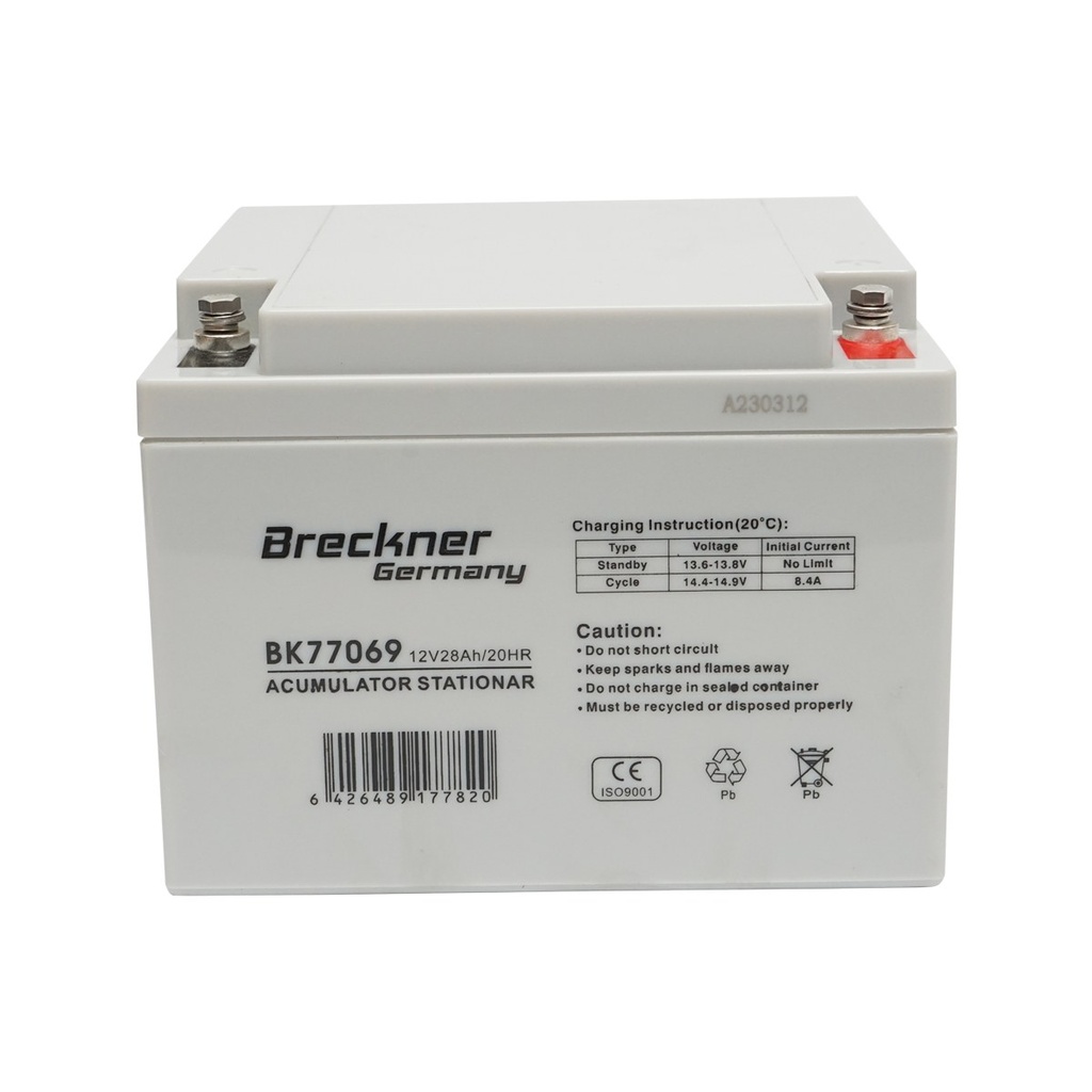 Baterie sistem solar cu gel 12V 28Ah 20HR 175x165x125mm FCD12-28