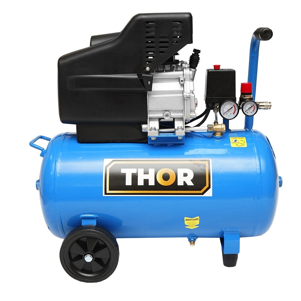 Compresor aer 1500W 2.5CP cu butelie 50L Thor