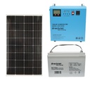 Kit sistem solar fotovoltaic cu baterie de stocare 1x12V/65AH. Invertor PMW 500W. Panou solar 200W