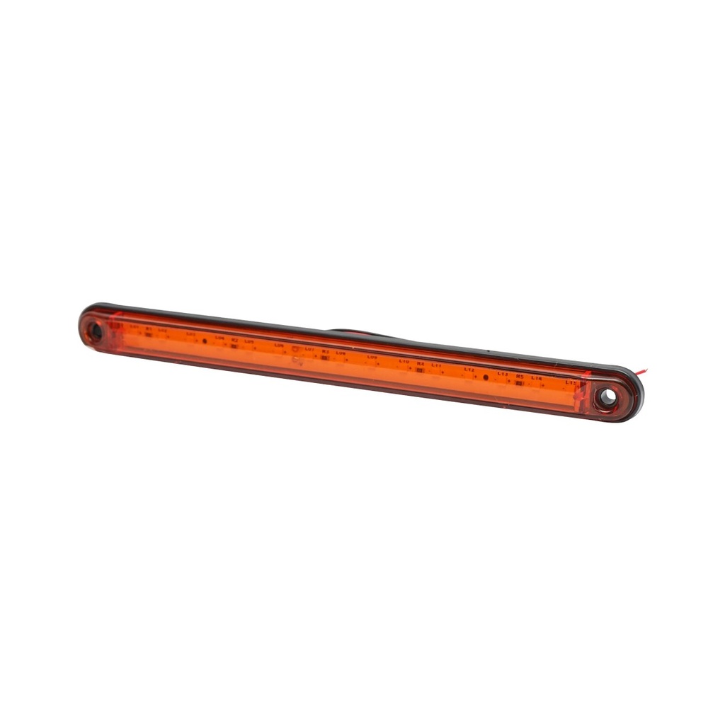 Lampa laterala LED galbena 240mm 12-24V