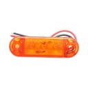 Lampa gabarit laterala ovala LED 12-24V galbena 3 LED-uri 70x21x10.5mm