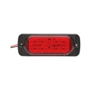 Lampa laterala stroboscopica LED rosie 115mm 12-24V FR1278R