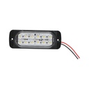 Lampa laterala stroboscopica led alba 115mm 12-24V FR1278W