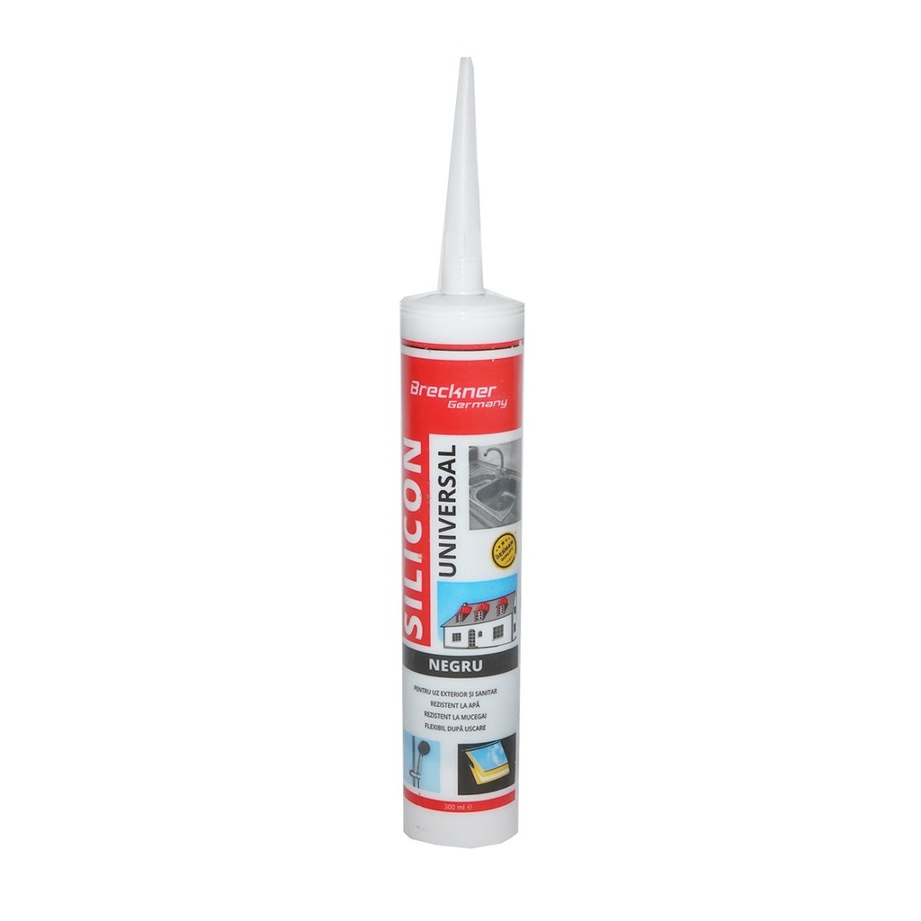 Silicon universal negru interior/exterior 300ml