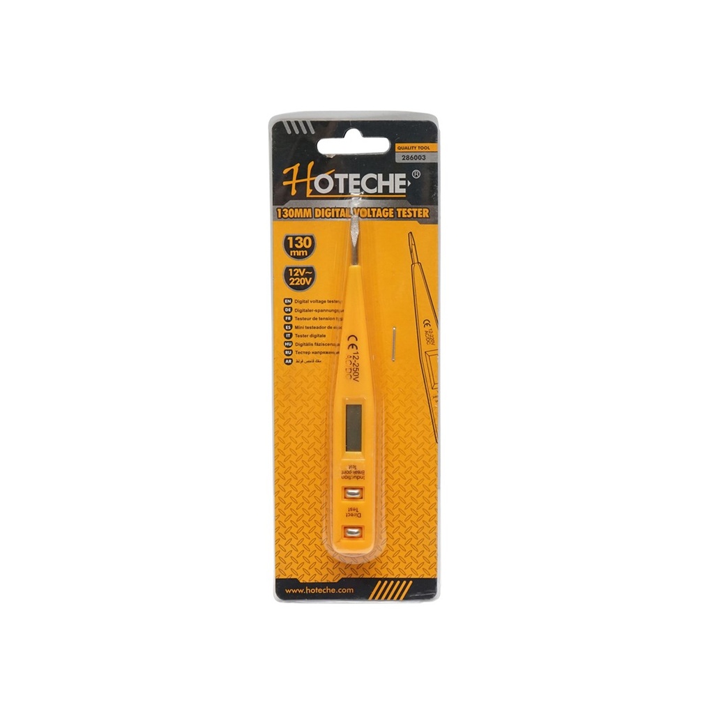 Tester digital tensiune electrica 12-220V AC/DC 3x130mm Hoteche