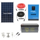Sistem solar fotovoltaic cu invertor 3.5KW 220V ON-Grid Hibrid 100A MPPT Germay