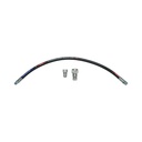Furtun presiune sertizat pentru tiranti hidraulici 70cm cu armaturi 1/2 + 3/8 si supapa mos