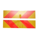 Set 2 placi reflectorizante hasurate cap tractor