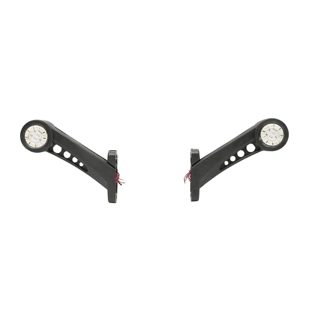 Set lampi laterale de gabarit cu LED 12-24V, rosu-alb, PVC elastic
