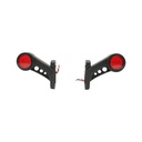 Set lampi laterale de gabarit cu LED 12-24V, rosu-alb, PVC elastic