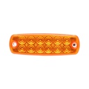 Lampa laterala LED galbena 12-24V