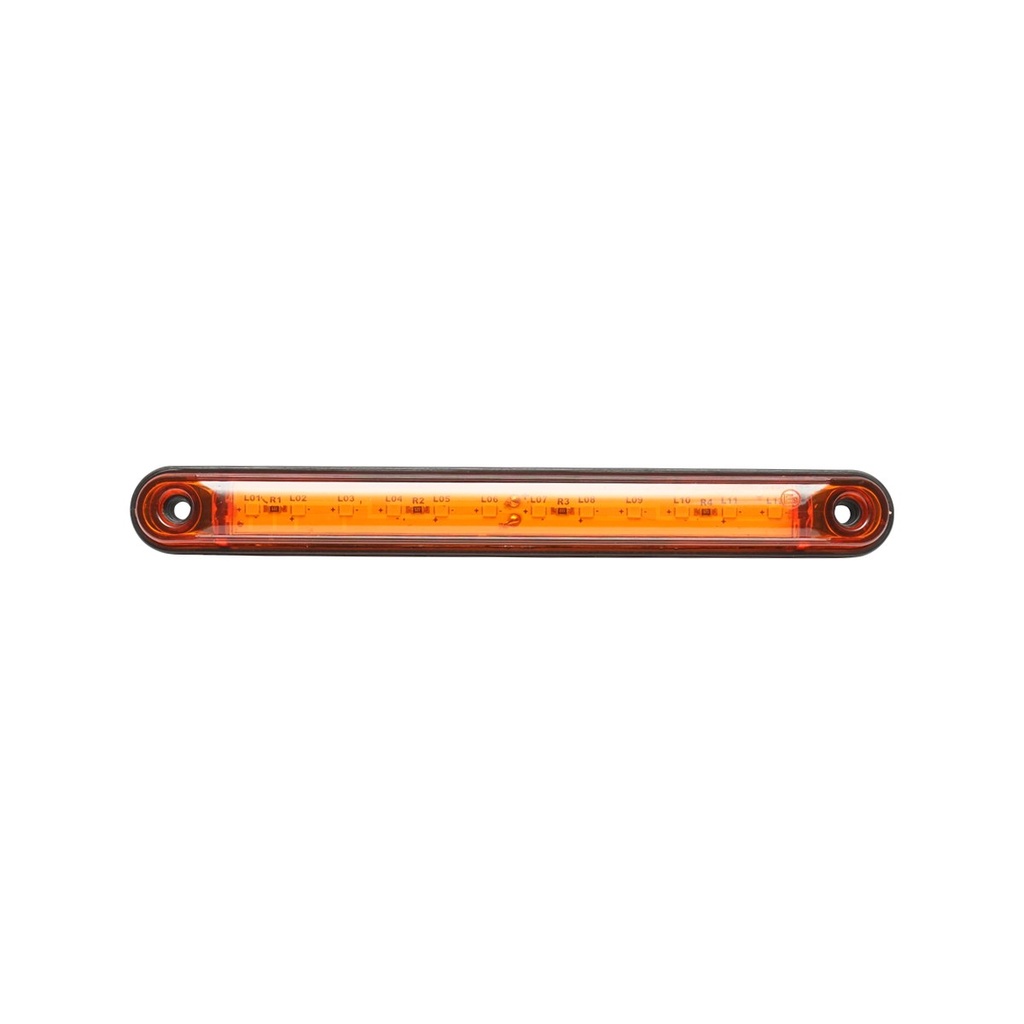 Lampa gabarit laterala LED galbena 12-24V FR0179