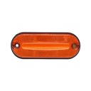 Lampa laterala LED galbena cu suport 120mm 12-24V