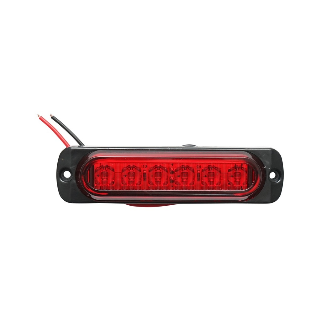 Lampa LED gabarit laterala LED rosie 12-24V FR0272R