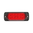 Lampa gabarit laterala LED 12-24V rosie 115x40mm