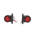 Lampa gabarit rotativ laterala LED alba-rosu 12-24V FR1102